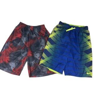 Boys XL Shorts Bundle Nike XL 13-15 & Athletic Works XL 14/16 Active Swim